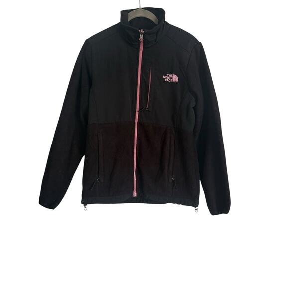 The North Face Women’s 800 Summit Series Fleece Jacket Black Pink Trim Small - Picture 1 of 4